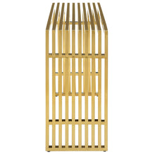 Load image into Gallery viewer, Gridiron Stainless Steel Console Table by Modway