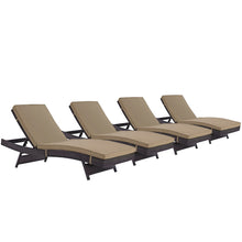 Load image into Gallery viewer, Convene Outdoor Patio Chaise Set of 4 by Modway