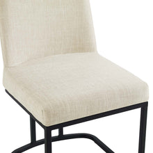 Load image into Gallery viewer, Amplify Sled Base Upholstered Fabric Dining Side Chair by Modway
