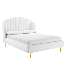 Load image into Gallery viewer, Lana Performance Velvet Queen Wingback Platform Bed by Modway