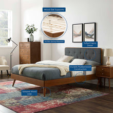 Load image into Gallery viewer, Bridgette Wood King Platform Bed With Splayed Legs by Modway