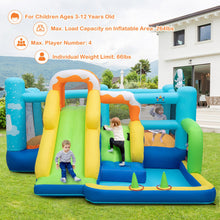 Load image into Gallery viewer, 7-in-1 Kids Inflatable Bounce House with Jumping Area without Blower