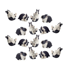 Load image into Gallery viewer, Black and White Playful Rabbit Figurine (Set of 16)