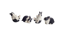 Load image into Gallery viewer, Black and White Playful Rabbit Figurine (Set of 16)