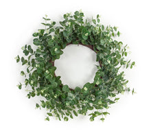 Load image into Gallery viewer, Seeded Eucalyptus Grapevine Wreath 28"D
