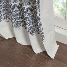Load image into Gallery viewer, Mila Cotton Printed Window Panel With Chenille Detail And Lining II40-1182 By Olliix