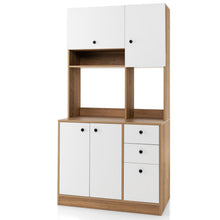 Load image into Gallery viewer, 71 Inch Kitchen Pantry with 3 Storage Cabinet and 3 Deep Drawers-White