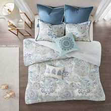 Load image into Gallery viewer, Isla 8 Piece Cotton Printed Reversible Comforter Set - King MP10-5804