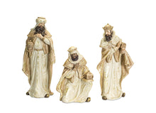 Load image into Gallery viewer, Nativity Wisemen Figurines with Gold Accents (Set of 3)