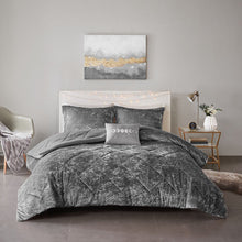 Load image into Gallery viewer, Olliix Felicia 100% Polyester Crushed Comforter Set By Intelligent Design ID10-1972