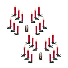 Load image into Gallery viewer, LED Clip on Taper Candle with Remote (Set of 24)