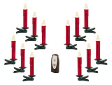 Load image into Gallery viewer, LED Clip on Taper Candle with Remote (Set of 24)