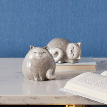 Load image into Gallery viewer, Happy Terra Cotta Cat Shelf Sitter (Set of 4)