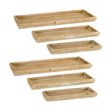 Load image into Gallery viewer, Natural Wooden Nesting Tray (Set of 6)