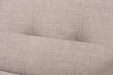 Load image into Gallery viewer, Baxton Studio Bianca Mid-Century Modern Walnut Wood Light Grey Fabric Tufted 3-Seater Sofa