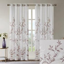 Load image into Gallery viewer, Madison Park Cecily 65% Rayon 35% Polyester Burnout Printed Window Panel MP40-6605 By Olliix