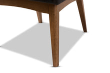 Load image into Gallery viewer, Baxton Studio Nexus Mid-Century Modern Walnut Wood Finishing Dark Fabric Dining Side Chair (Set of 2)