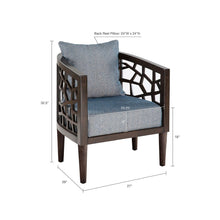 Load image into Gallery viewer, Ink Ivy Crackle Accent Chair FPF18-0414 By Olliix