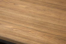 Load image into Gallery viewer, Baxton Studio Caribou Rustic Industrial Style Oak Brown Finished Wood and Black Finished Metal Coffee Table