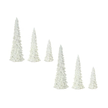 Load image into Gallery viewer, Off-White Tabletop Holiday Tree (Set of 3)