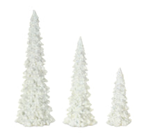 Load image into Gallery viewer, Off-White Tabletop Holiday Tree (Set of 3)