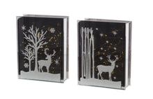 Load image into Gallery viewer, LED Lighted Woodland Deer Scene Table Piece (Set of 2)