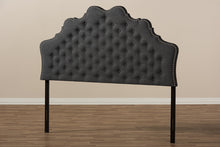 Load image into Gallery viewer, Baxton Studio Hilda Modern and Contemporary Dark Grey Fabric King Size Headboard