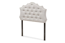 Load image into Gallery viewer, Baxton Studio Aurora Modern and Contemporary Greyish Beige Fabric Twin Size Headboard