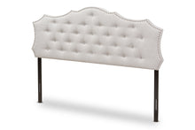 Load image into Gallery viewer, Baxton Studio Aurora Modern and Contemporary Greyish Beige Fabric Queen Size Headboard