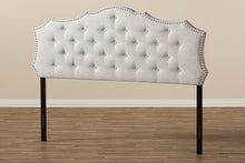 Load image into Gallery viewer, Baxton Studio Aurora Modern and Contemporary Greyish Beige Fabric King Size Headboard