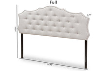 Load image into Gallery viewer, Baxton Studio Aurora Modern and Contemporary Greyish Beige Fabric Full Size Headboard