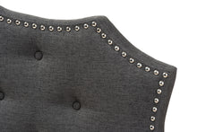 Load image into Gallery viewer, Baxton Studio Aurora Modern and Contemporary Dark Grey Fabric King Size Headboard