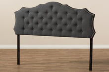 Load image into Gallery viewer, Baxton Studio Aurora Modern and Contemporary Dark Grey Fabric King Size Headboard
