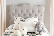 Load image into Gallery viewer, Baxton Studio Emma Modern and Contemporary Greyish Beige Fabric Twin Size Headboard