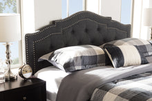 Load image into Gallery viewer, Baxton Studio Edith Modern and Contemporary Dark Grey Fabric King Size Headboard
