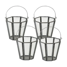 Load image into Gallery viewer, Iron Candle Holder Bucket with Handle (Set of 4)