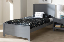 Load image into Gallery viewer, Baxton Studio Catalina Modern Classic Mission Style Grey-Finished Wood Twin Platform Bed