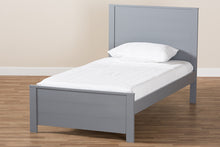 Load image into Gallery viewer, Baxton Studio Catalina Modern Classic Mission Style Grey-Finished Wood Twin Platform Bed