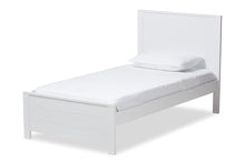 Load image into Gallery viewer, Baxton Studio Catalina Modern Classic Mission Style White-Finished Wood Twin Platform Bed