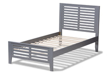 Load image into Gallery viewer, Baxton Studio Sedona Modern Classic Mission Style Grey-Finished Wood Twin Platform Bed