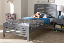 Load image into Gallery viewer, Baxton Studio Sedona Modern Classic Mission Style Grey-Finished Wood Twin Platform Bed