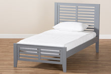 Load image into Gallery viewer, Baxton Studio Sedona Modern Classic Mission Style Grey-Finished Wood Twin Platform Bed