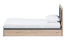 Load image into Gallery viewer, Baxton Studio Pandora Modern and Contemporary Dark Grey and Light Brown Two-Tone 2-Drawer Twin Size Storage Platform Bed