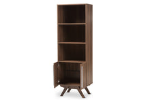 Load image into Gallery viewer, Baxton Studio Ashfield Mid-Century Modern Walnut Brown Finished Wood Bookcase