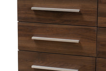 Load image into Gallery viewer, Baxton Studio Auburn Mid-Century Modern Walnut Brown Finished Wood 6-Drawer Dresser