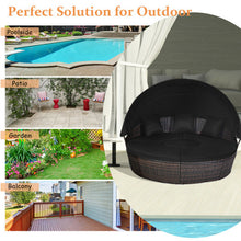 Load image into Gallery viewer, Outdoor Daybed with Retractable Canopy