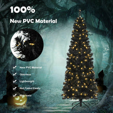 Load image into Gallery viewer, Pre-lit Christmas Halloween Tree with PVC Branch Tips and Warm White Lights-6 ft