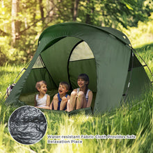 Load image into Gallery viewer, 2-Person Outdoor Camping Tent with External Cover-Green