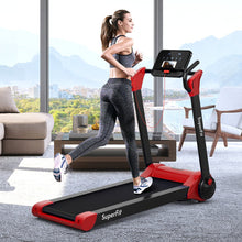 Load image into Gallery viewer, 2.25 HP Electric Motorized Folding Running Treadmill Machine with LED Display-Red