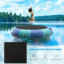 Load image into Gallery viewer, 15 Feet Inflatable Splash Padded Water Bouncer Trampoline-Blue